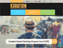 Tablet Screenshot of kuration.com